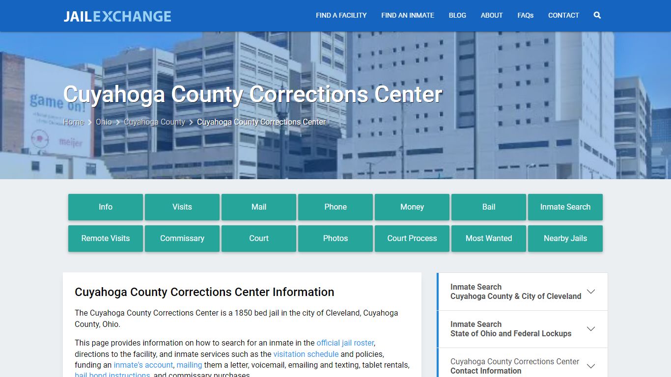 Cuyahoga County Corrections Center - Jail Exchange